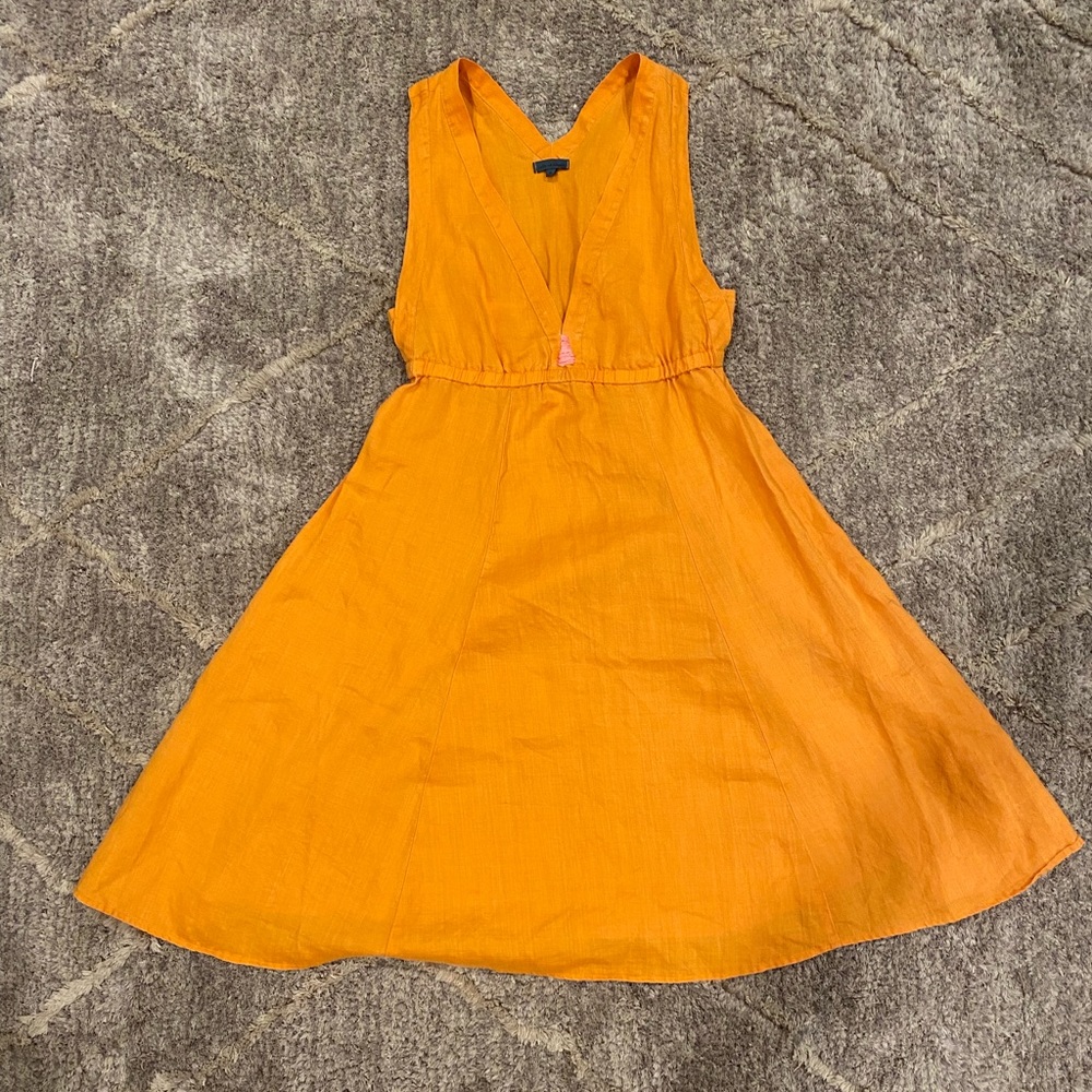 Anthropologie Left of Center Linen Dress